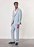 Tailored Linen Trousers | Light Blue