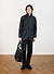 Men's Black Sherlock Short Trench Coat | Waterproof | Black with Cinnamon