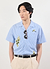 Capri Cuban Shirt | Cotton | Blue