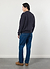 Cable Stripe Cardigan | Wool | Navy