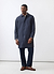 Men's Navy Greyson Long Trench Coat | Waterproof | Midnight with Olive