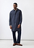 Men's Navy Greyson Long Trench Coat | Waterproof | Midnight with Olive