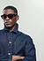 P002-E2 Black Sunglasses | Black Polarized Lenses