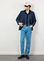 Knitted Stripe Cuban Shirt | Navy