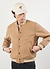 Puglia Varsity Bomber Jacket | Wool | Tan