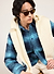 Check Blanket Overshirt | Wool | Navy