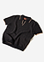 Broken Stripe Knitted Polo | Percival x Ilaria | Black