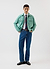 Suede Western Leather Jacket | Mint Green
