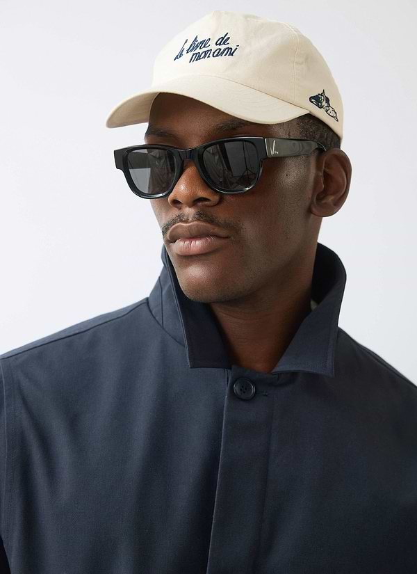 Men's Navy Greyson Long Trench Coat | Waterproof | Midnight with Olive