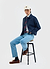 Boxy Cropped Pocket Overshirt | Navy