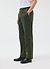 Pleated Tailored Trouser | Micro Check | Forest