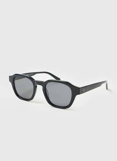 P001-E2 Black Sunglasses | Black Polarized Lenses