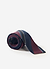 Stripe Cross Stitch Tie | Silk | Burgundy