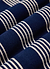 Fiction Striped Knitted T Shirt | Cotton | Navy