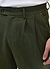 Pleated Tailored Trouser | Micro Check | Forest
