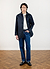 Men's Navy Sherlock Short Trench Coat | Waterproof | Midnight with Olive