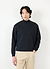 Frequency Mock Neck Sweatshirt | Organic Cotton | Black