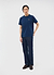 Perci Chainstitch T Shirt | Organic Cotton | Navy