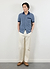 Casa Piccante Shirt | Knitted Cotton | Blue Jacquard