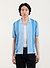 Striped Knitted Shirt | Percival x Ilaria | Blue