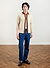 Open Collar Knitted Polo | Percival x Ilaria | Ecru