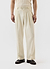 Pleated Tailored Trousers | Percival x Warren | Ecru Cream