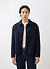 Heavy Wool Overshirt | Navy