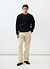 Fisherman Raglan Jumper | Wool | Black