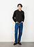 Kihara Long Sleeve Polo | Cotton | Black