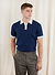 Doubles Knitted Polo | Prince x Percival | Navy