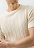 Men's Flatlock Ribbed T Shirt | Percival x Warren | Ecru Cream