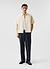 Paper Touch Cropped Clerk Shirt | Ecru