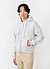 Standing Zip Hoodie | Organic Cotton | Heather Grey