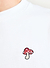 Mushroom T Shirt | Embroidered Organic Cotton | White