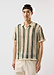 Sarti Knitted Polo Shirt | Cotton | Ecru with Forest