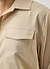 Men's Long Sleeve Safari Shirt | Percival x Warren | Camel Beige