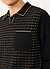 Kihara Long Sleeve Polo | Cotton | Black