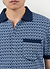 Casa Piccante Shirt | Knitted Cotton | Blue Jacquard