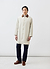 Mens Cream Relaxed Trench Coat | Cotton | Stone