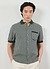 Casa Piccante Shirt | Knitted Cotton | Green Jacquard