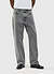 Wide Leg Denim Jeans | Warm Grey Wash