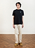 Quartz T Shirt | Embroidered Organic Cotton | Black