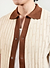 Open Collar Knitted Polo | Percival x Ilaria | Ecru