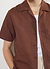 Short Sleeve Cuban Shirt | Linen | Brown