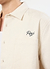 Olive Embroidered Cropped Shirt | White