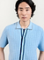 Broken Stripe Knitted Shirt | Percival x Ilaria | Blue