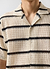 Crochet Groundsman Cuban Shirt | Ecru with Black