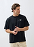 Floral Oversized T Shirt | Embroidered Organic Cotton | Black