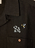 Wildflower Tapestry Cuban Linen Shirt | Black