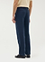 Pleated Tailored Trousers | Linen | Navy